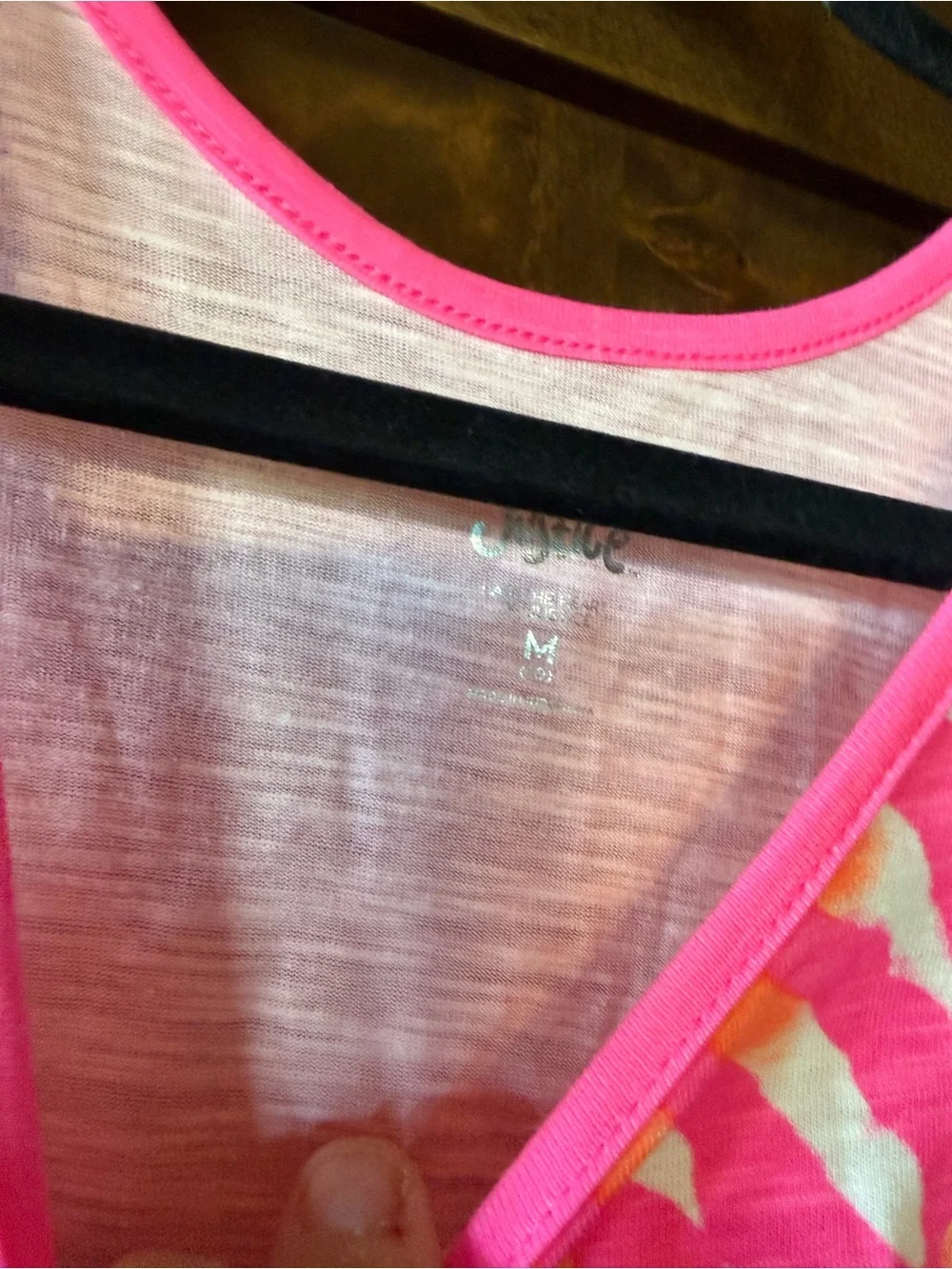 Justice Pink & Orange Tie-Dye Tank Romper with 'All for Love' Graphic Sz 10